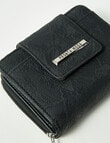 Pronta Moda Paisley Bifold Wallet, Black product photo View 05 S