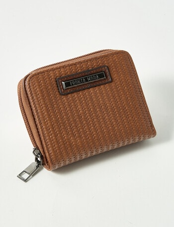 Pronta Moda Seagrass Wallet, Tan product photo