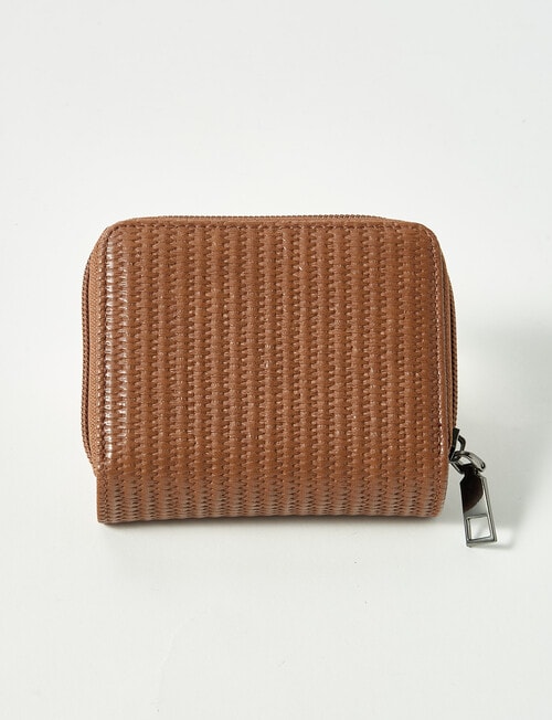 Pronta Moda Seagrass Wallet, Tan product photo View 02 L