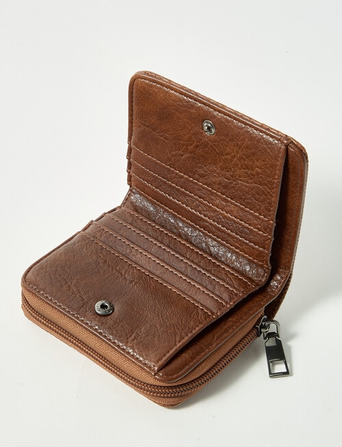 Pronta Moda Seagrass Wallet, Tan product photo View 03 L