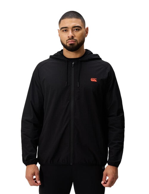 Canterbury Tempo Woven Pack Away Full-Zip Jacket, Black product photo