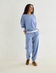 Zest Lounge Brushed Crew Neck Sweatshirt, Smokey Blue product photo View 03 S