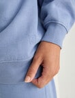 Zest Lounge Brushed Crew Neck Sweatshirt, Smokey Blue product photo View 05 S