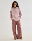 Zest Lounge Brushed Hoodie, Pink product photo View 03 S