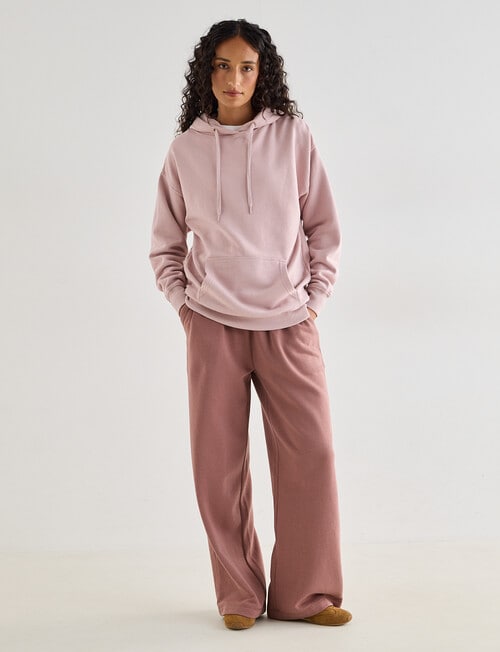 Zest Lounge Brushed Hoodie, Pink product photo View 03 L