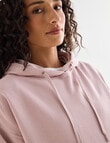 Zest Lounge Brushed Hoodie, Pink product photo View 04 S