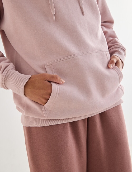 Zest Lounge Brushed Hoodie, Pink product photo View 05 L