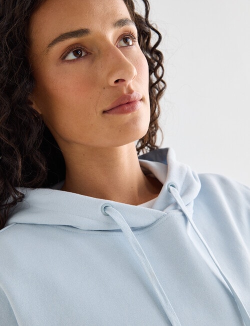 Zest Lounge Brushed Hoodie, Frost product photo View 05 L