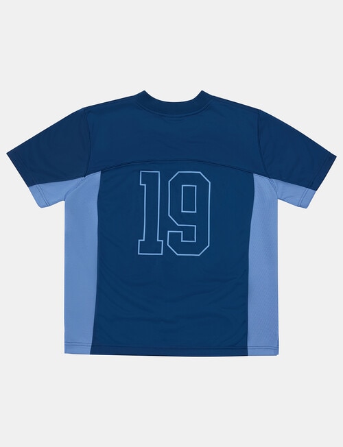 Champion Football Mesh Short Sleeve Tee, Blue product photo View 02 L