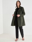 Oliver Black Houndstooth Double Breasted Coat, Khaki product photo View 03 S