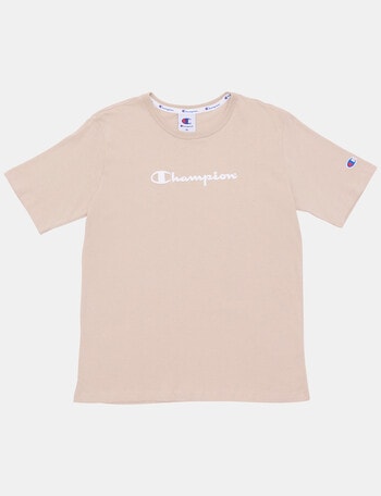 Champion Script Puff Short Sleeve Tee, Frost product photo