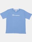 Champion Script Puff Short Sleeve Tee, Blue product photo