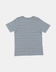 Champion Script Stripe Short Sleeve Tee, Mountain product photo View 02 S