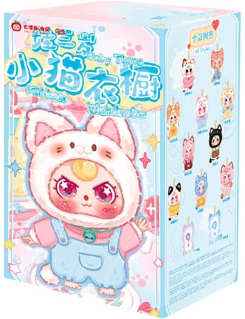 Baby Three Cat Wardrobe Plush Blind Box, Assorted product photo