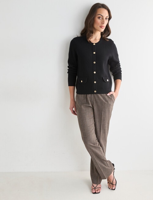 Oliver Black Long Sleeve Milano Cardigan, Black product photo View 03 L