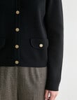Oliver Black Long Sleeve Milano Cardigan, Black product photo View 04 S