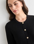 Oliver Black Long Sleeve Milano Cardigan, Black product photo View 06 S