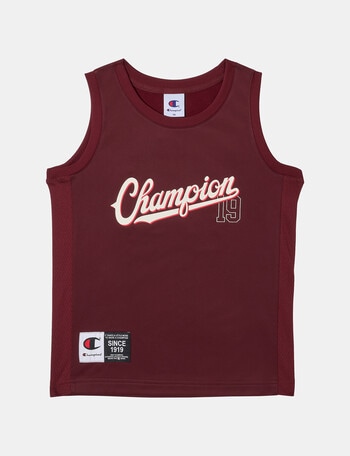 Champion Basketball Mesh Tank Top, Maroon product photo