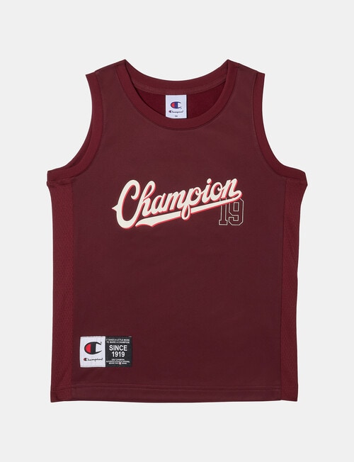 Champion Basketball Mesh Tank Top, Maroon product photo