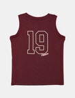 Champion Basketball Mesh Tank Top, Maroon product photo View 02 S