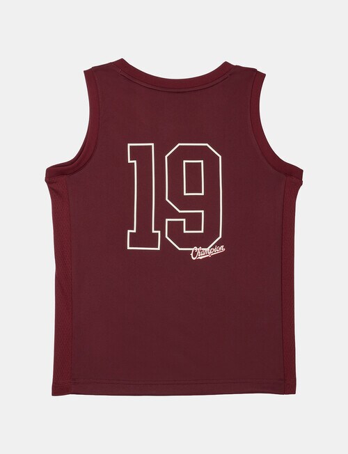 Champion Basketball Mesh Tank Top, Maroon product photo View 02 L