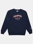 Champion Graphic Crew Pullover, Navy product photo