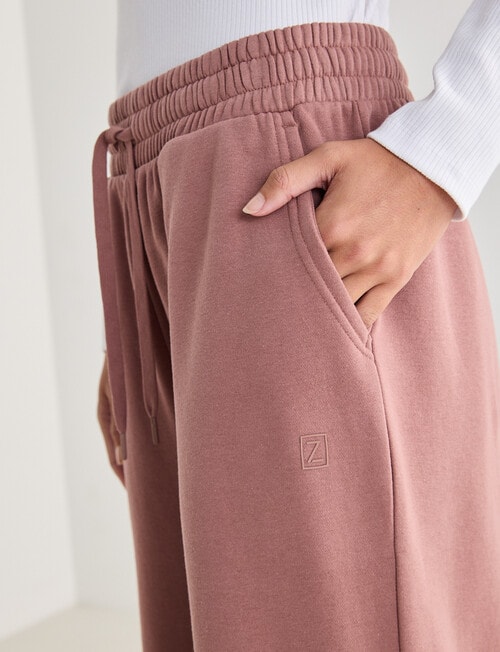 Zest Lounge Brushed Wide Leg Pant, Mauve Shadow product photo View 04 L