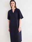 Jigsaw Cinch Knit Dress, Navy product photo