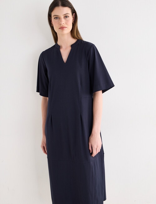 Jigsaw Cinch Knit Dress, Navy product photo