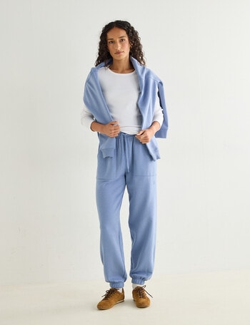 Zest Lounge Brushed Jogger, Smokey Blue product photo