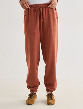 Zest Lounge Brushed Jogger, Henna product photo