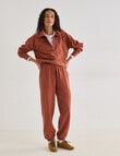 Zest Lounge Brushed Jogger, Henna product photo View 03 S