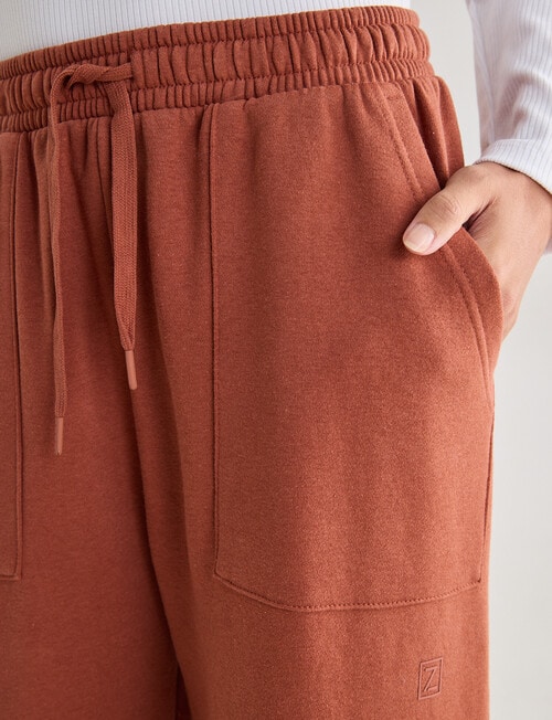 Zest Lounge Brushed Jogger, Henna product photo View 04 L