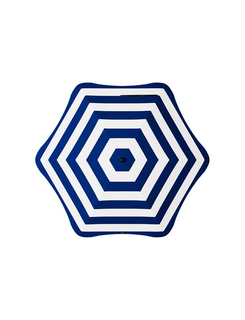 Blunt Sea Stripes Beach Umbrella, Navy & White product photo View 02 L