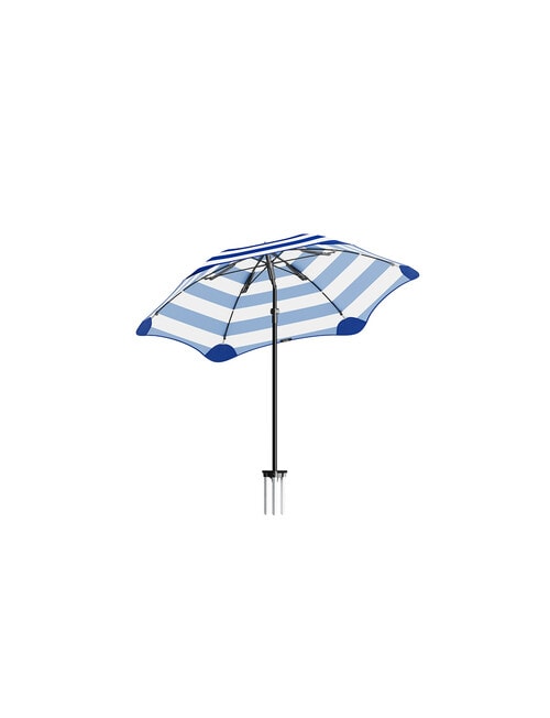 Blunt Sea Stripes Beach Umbrella, Navy & White product photo View 03 L