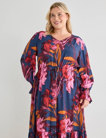 plus size maxi dresses nz Curve Sleeveless Tiered Maxi Dress