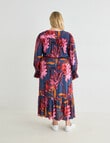 Studio Curve Floral Print Maxi Dress, Pink product photo View 02 S