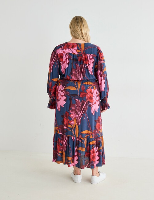 Studio Curve Floral Print Maxi Dress, Pink product photo View 02 L