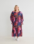 Studio Curve Floral Print Maxi Dress, Pink product photo View 03 S