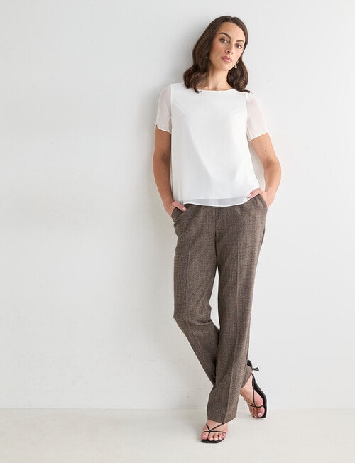 Oliver Black Straight Leg Pant, Truffle product photo View 05 L