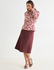 Whistle Shirred Waist Shirt, Animal Sangria product photo View 08 S