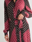 Whistle Stripe Shirt Dress, Cacao Stripe product photo View 04 S