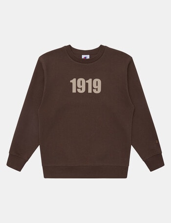 Champion Rochester Graphic Crew Sweatshirt, Chocolate product photo