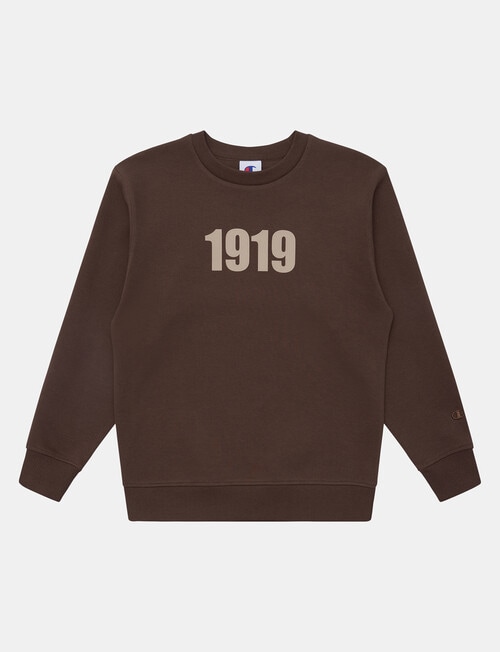Champion Rochester Graphic Crew Sweatshirt, Chocolate product photo
