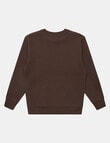 Champion Rochester Graphic Crew Sweatshirt, Chocolate product photo View 02 S