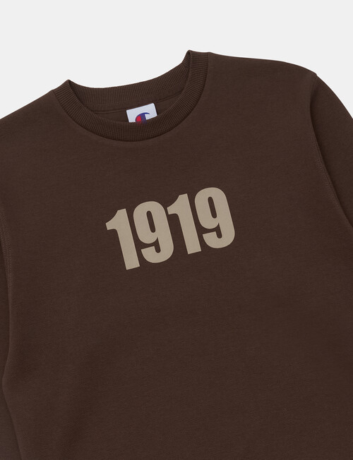 Champion Rochester Graphic Crew Sweatshirt, Chocolate product photo View 03 L