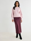 Whistle Cable Knit Rib Jumper, Pink Quartz product photo View 03 S