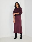 Whistle Cable Knit Rib Jumper, Black Cherry product photo View 06 S