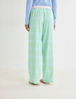 Zest Sleep Flannel Pant, Apple Check product photo View 02 S
