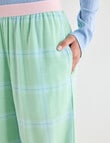 Zest Sleep Flannel Pant, Apple Check product photo View 04 S